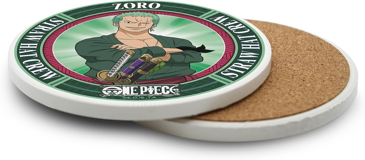 Dessous de verre Roronoa Zoro One Piece vue de face