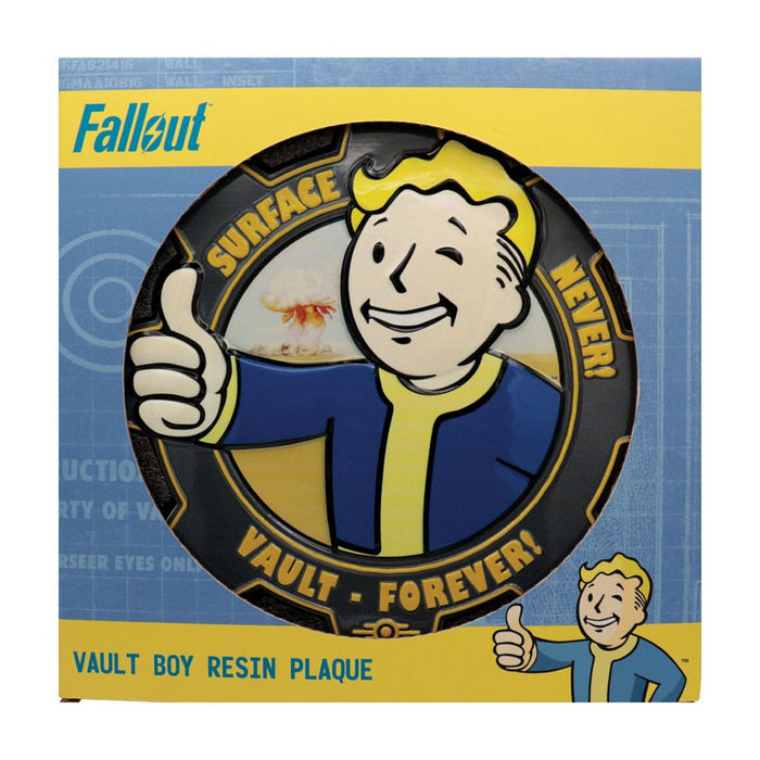 Fallout Vault Boy resinbord (Surface Never, Vault Forever)