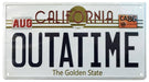Back to the Future Metal Sign Outatime