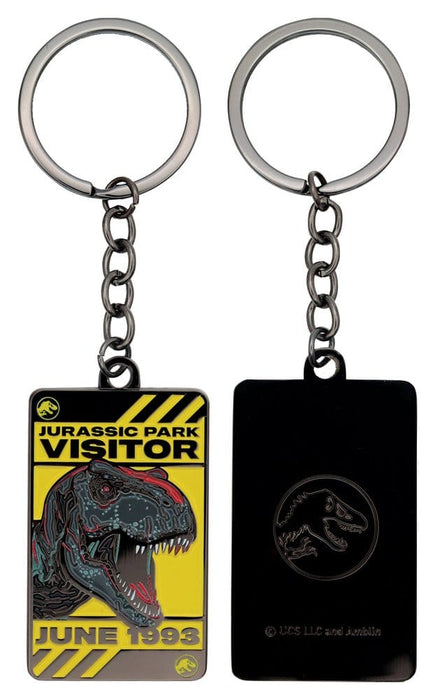 Caja regalo Jurassic Park con baraja de cartas, pin y llavero