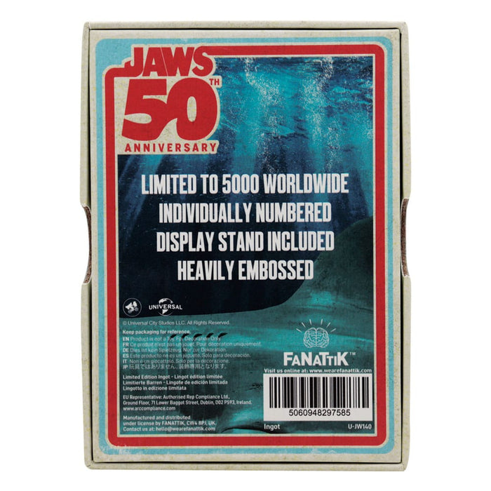 Jaws Collectible Ingot Movie Poster