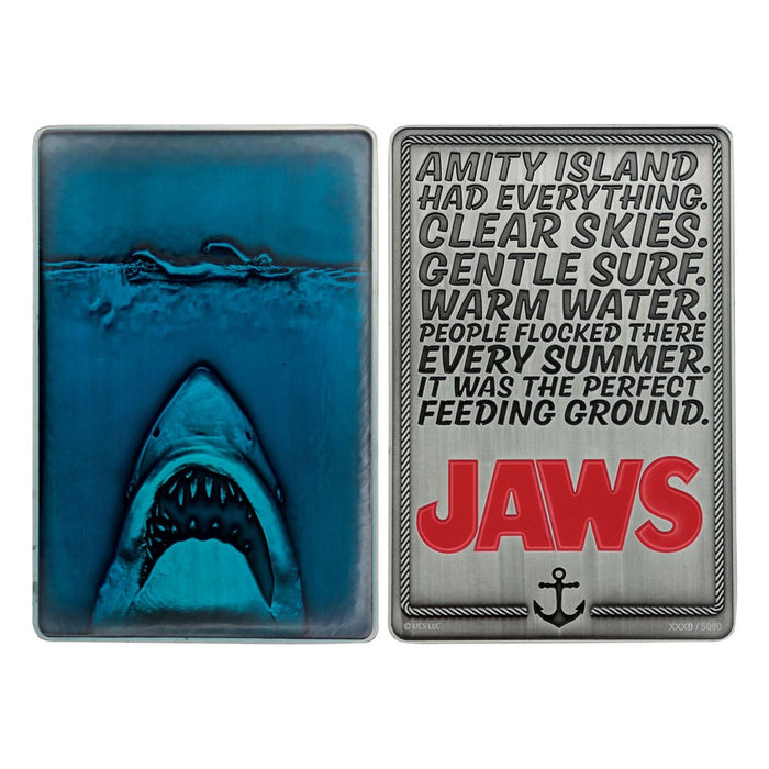 Jaws Collectible Ingot Movie Poster