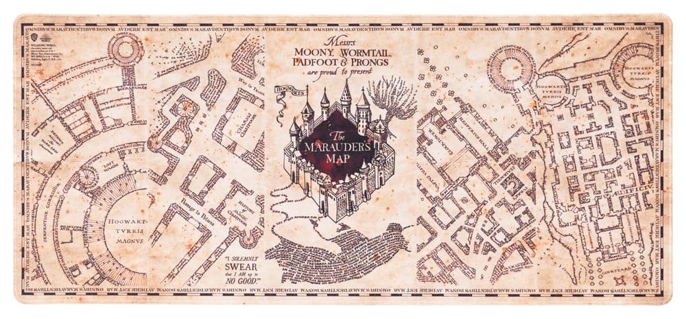Tappetino per mouse XL Harry Potter Mappa del Malandrino