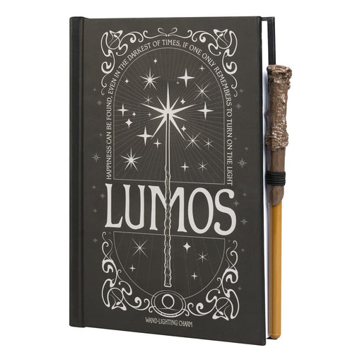 Harry Potter Notizbuch Lumos mit Zauberstab