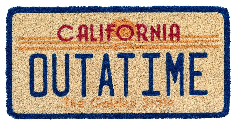 Back to the Future OUTATIME doormat
