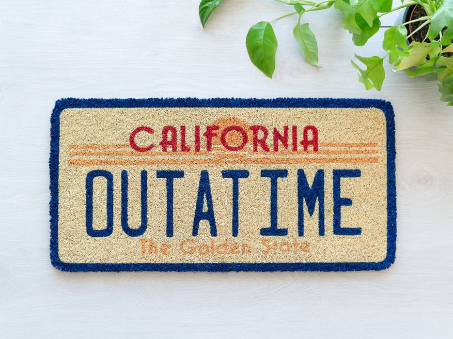 Back to the Future OUTATIME doormat