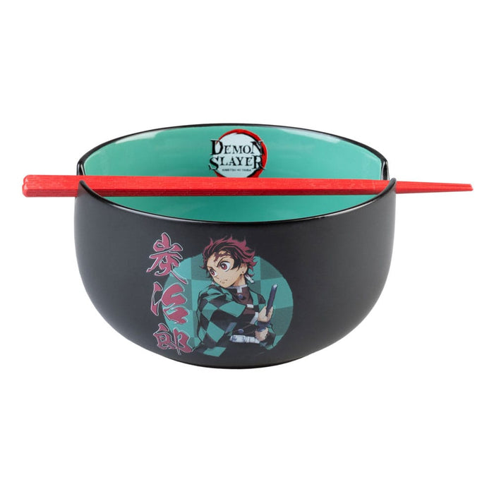 Demon Slayer Tanjiro Ramen Bowl with Chopsticks