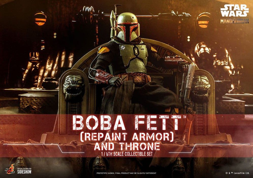 Figura Star Wars The Mandalorian Boba Fett con Trono escala 1:6 Special Edition