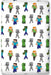 Minecraft Fitted Sheet with Steve, Alex and Creeper
