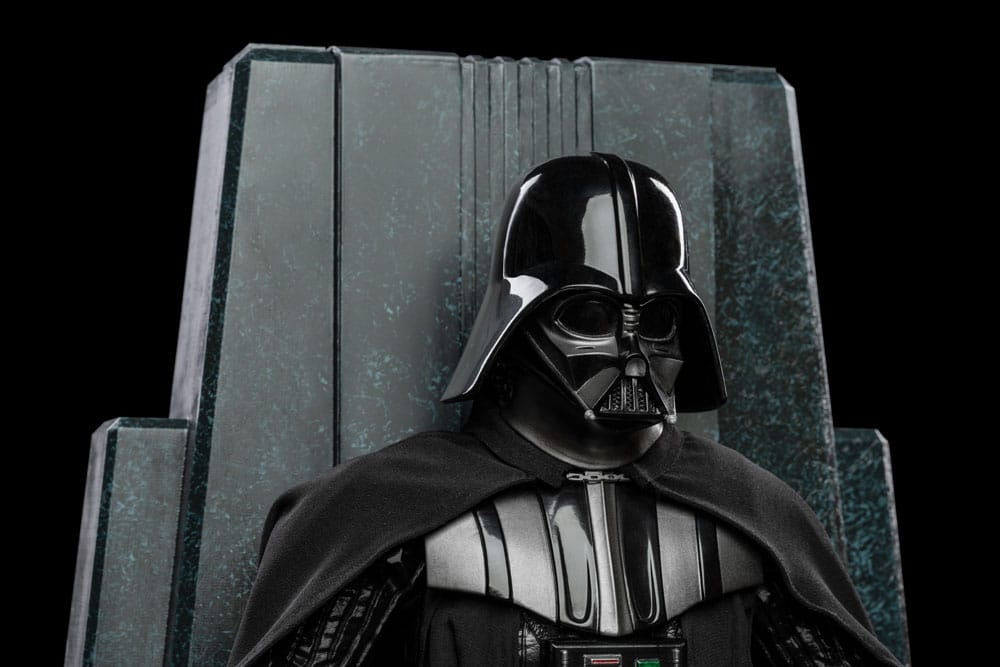 Star Wars statua di Darth Vader sul trono