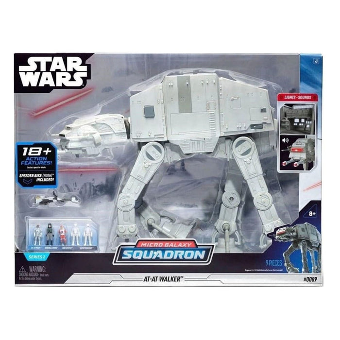 Star Wars AT-AT Walker con figuras (Micro Galaxy Squadron)
