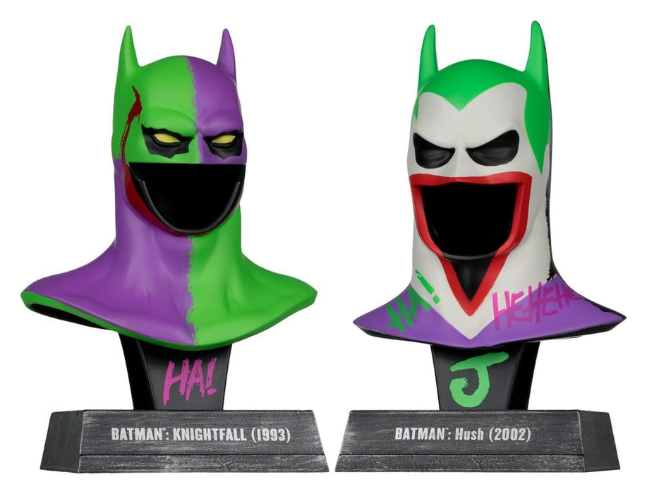 Repliche delle maschere di Batman Knightfall e Hush in stile Joker