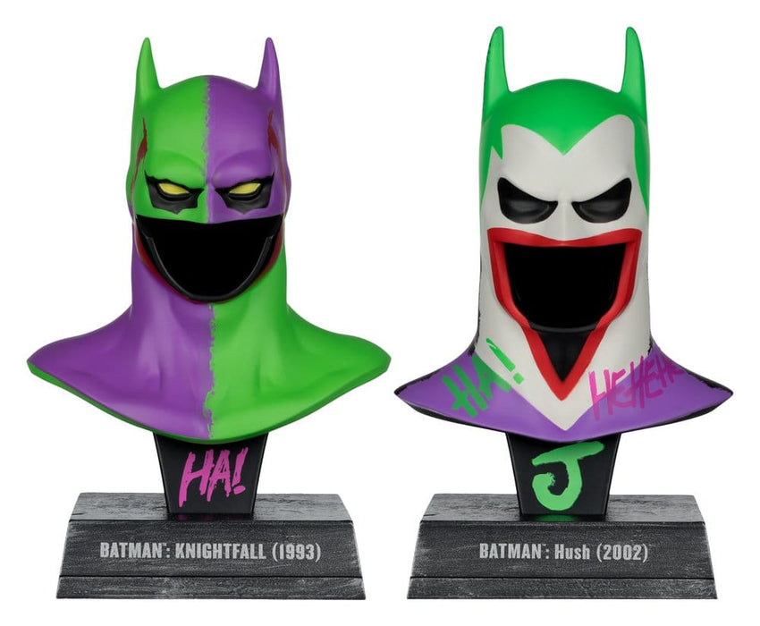 Repliche delle maschere di Batman Knightfall e Hush in stile Joker