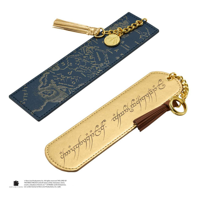 The Lord of the Rings Bookmark Set Middle-earth Map and Elvish Script