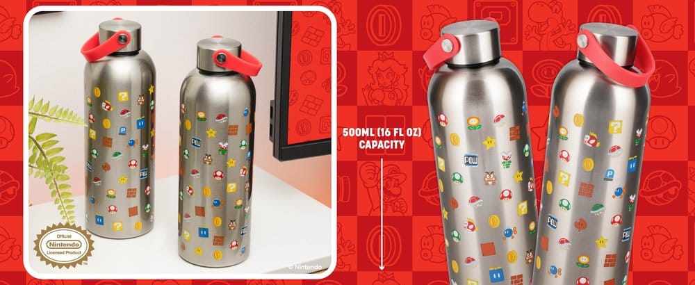 Borraccia in metallo Super Mario