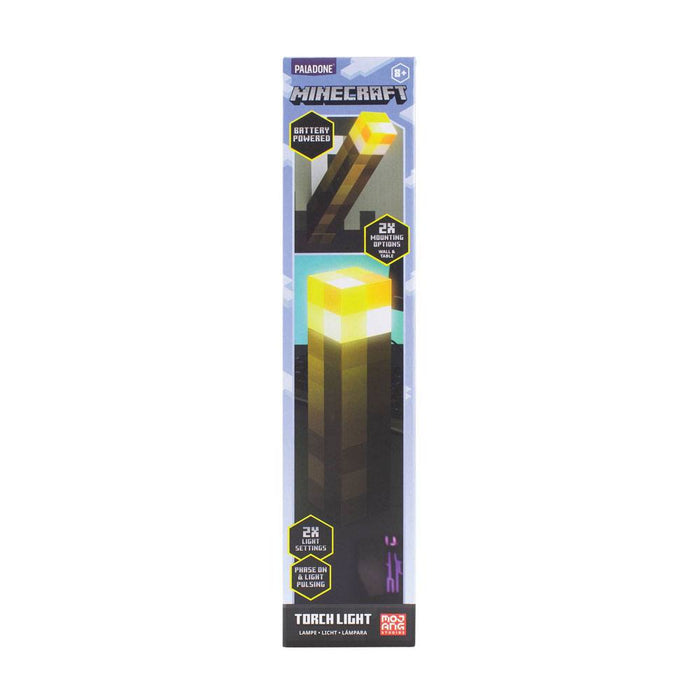 Minecraft Fackel-Lampe (für Tisch und Wand)