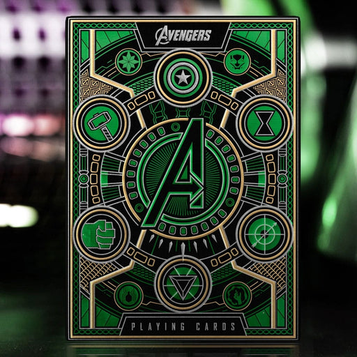 Baraja de cartas Vengadores La Saga del Infinito verde