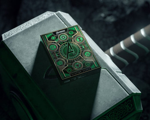 Baraja de cartas Vengadores La Saga del Infinito verde