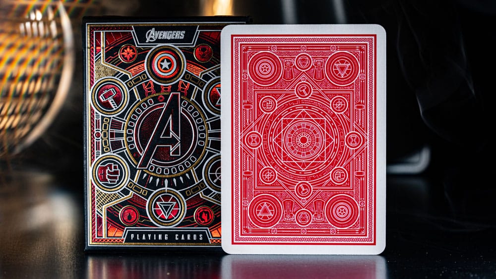 Cartas Vengadores Saga del Infinito rojas