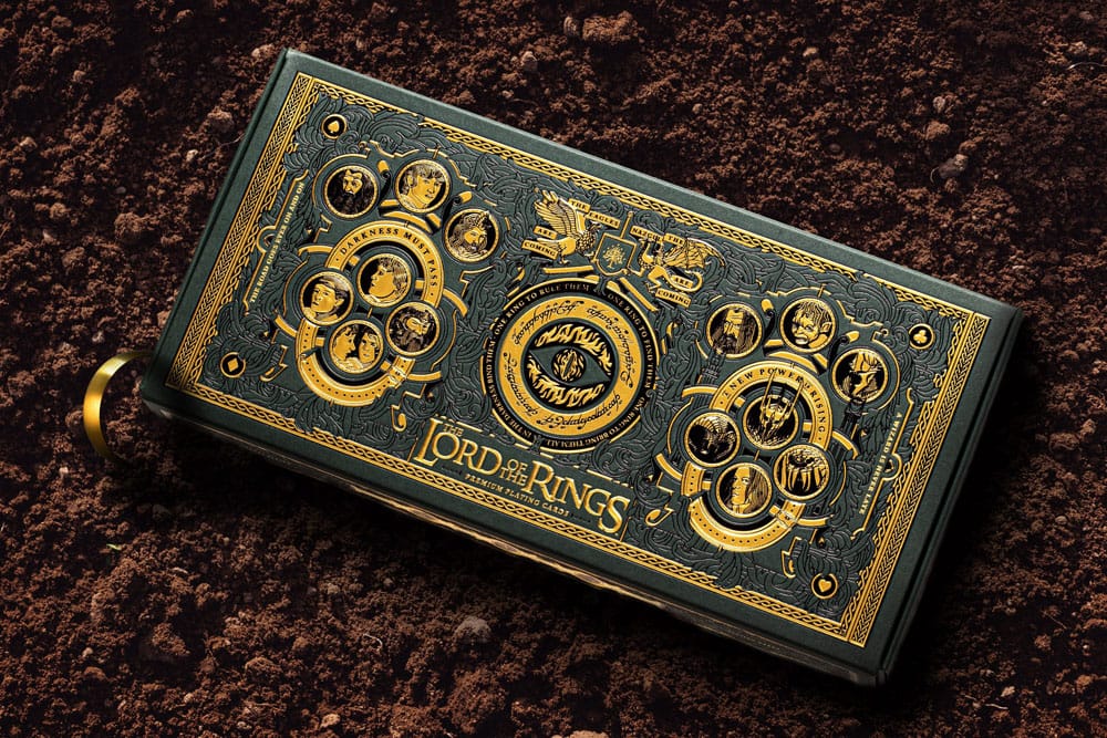 Der Herr der Ringe Spielkarten mit Goldornamenten