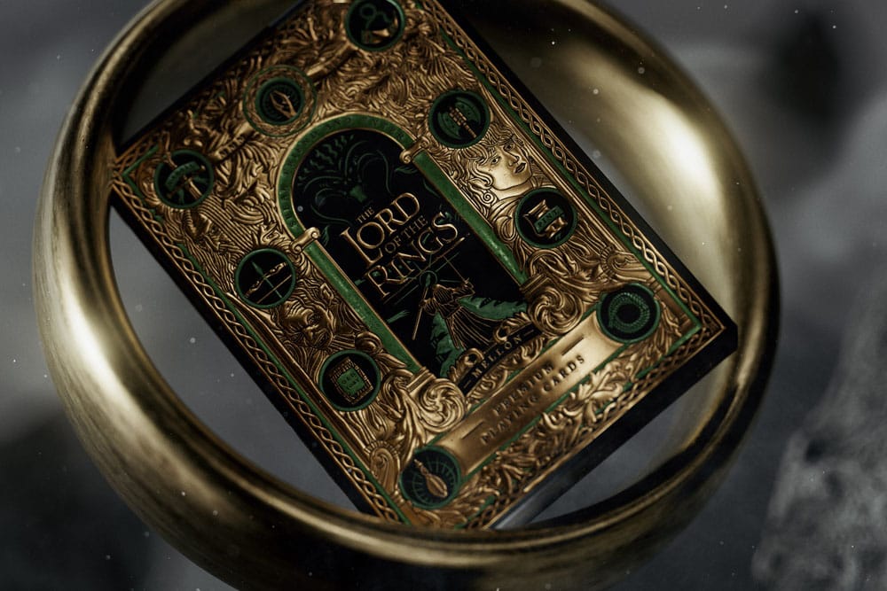 Der Herr der Ringe Spielkarten mit Goldornamenten