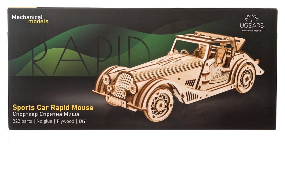 Auto sportiva Rapid Mouse kit di modellismo in legno