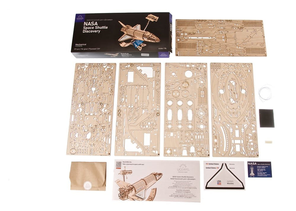 Kit di modellismo in legno 3D NASA Space Shuttle Discovery