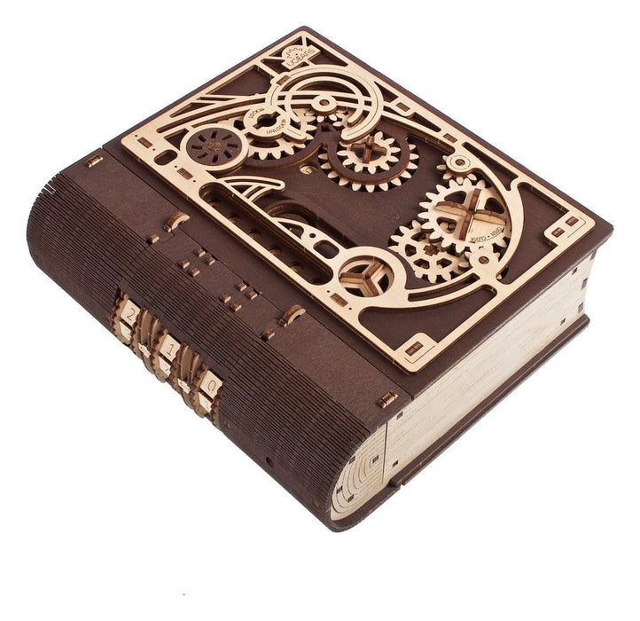 Boek der geheimen houten bouwpakket